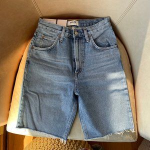 Agolde Pinch Waist Oasis shorts light wash size 25